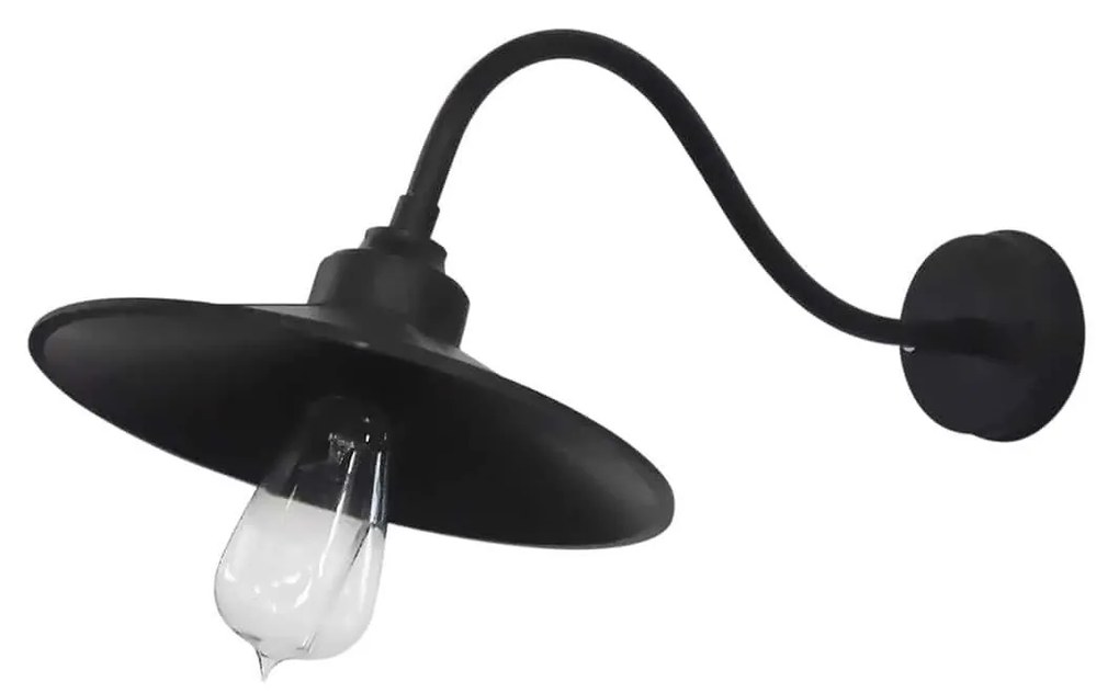 Φωτιστικό Τοίχου Μονόφωτο AS-150AP 31-0595 Black Metal,Acrylic