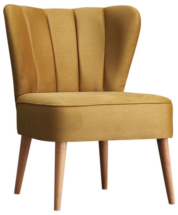 Καρέκλα Layla Megapap υφασμάτινη χρώμα χρυσό 67x50x80εκ. - PRGP043-0005,4 - PRGP043-0005,4
