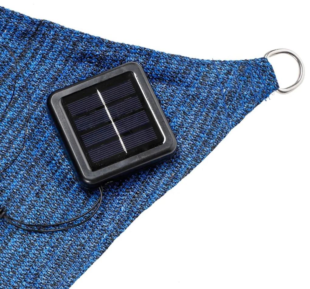 HI Ηλιακό Πανί με 100 LED Ανοιχτό Μπλε 2 x 3 μ. - Μπλε
