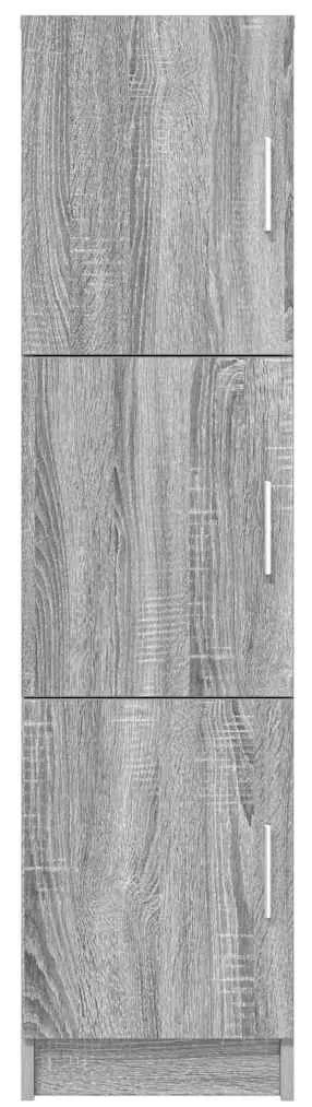 vidaXL Highboard Γκρίζο Σονομα 31.5 x 32 x 122.5 εκ