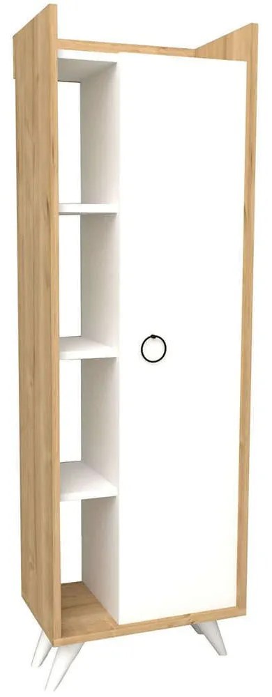 Στήλη Μπάνιου Ilgim 835PUQ3914 50x31,8x140cm Oak-White Particle Board, Melamine
