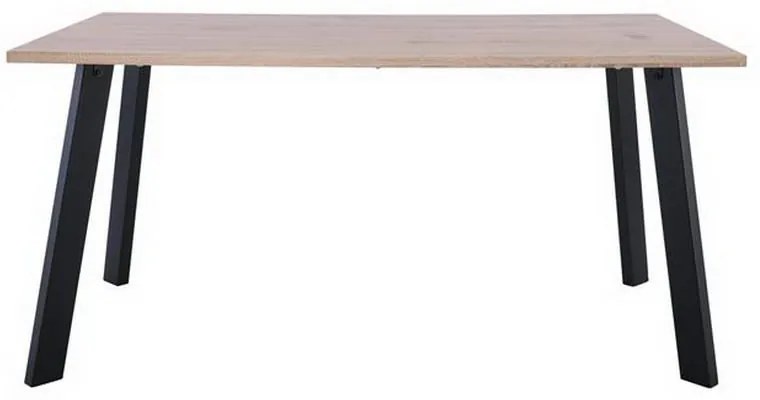 Τραπέζι Baxter ΕΜ828 160x90x75cm Black Sonoma Mdf, Metal