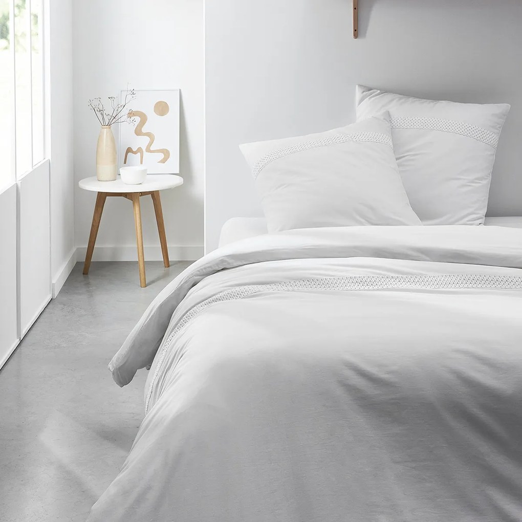 Σετ κλινοσκεπασμάτων Today HC3 Macrame Coton Percale TODAY Prestige Craie