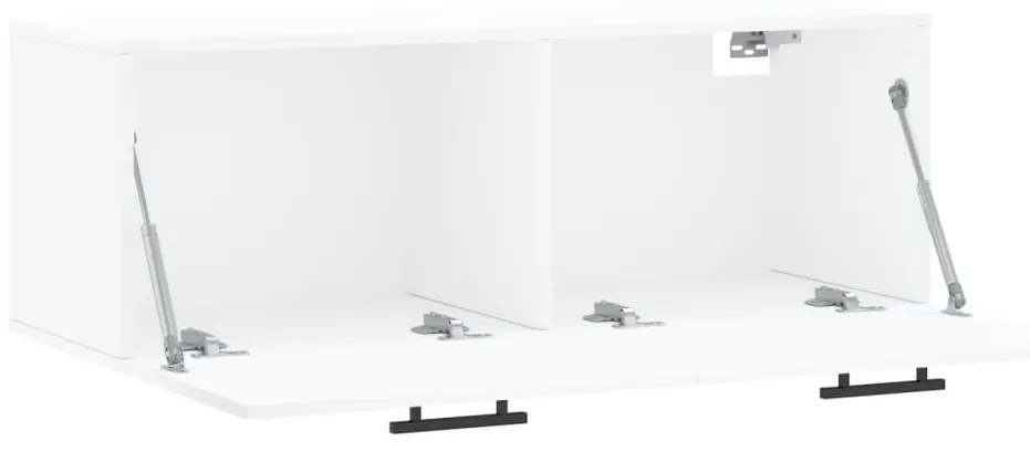 vidaXL Ντουλάπι Τοίχου Λευκό 100x36,5x35 εκ. από Επεξεργασμένο Ξύλο