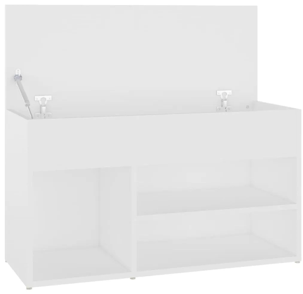 vidaXL Παπουτσοθήκη Λευκή 80 x 30 x 45 εκ. από Επεξ. Ξύλο