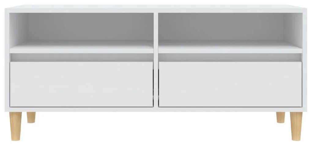 vidaXL Έπιπλο Τηλεόρασης Λευκό 100x34,5x44,5 εκ. Επεξεργασμένο Ξύλο