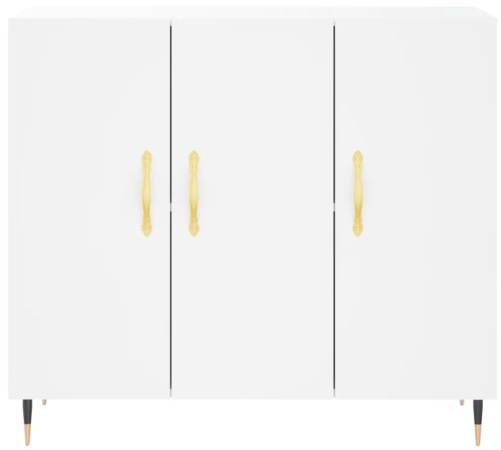 vidaXL Μπουφές Λευκός 90 x 34 x 80 εκ. από Επεξεργασμένο Ξύλο