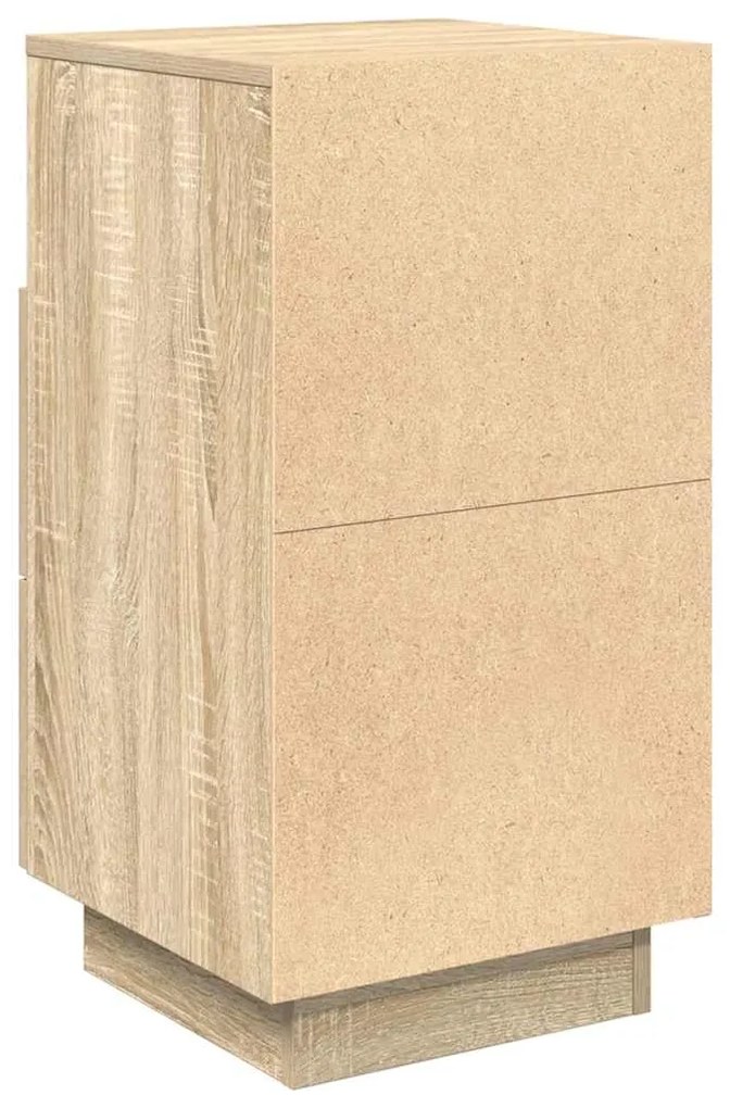 Κομοδίνα 2 τεμάχια με 2 συρτάρια Sonoma Δρυς 36x36x68 εκ. - Καφέ