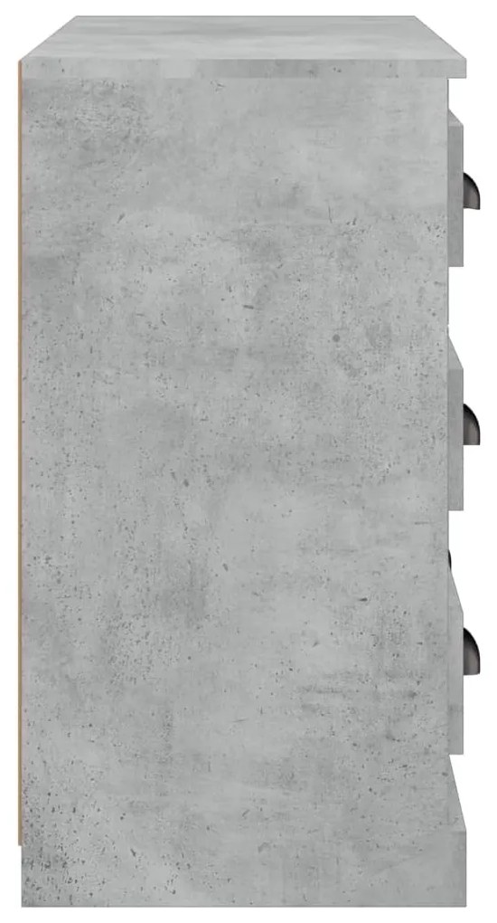 vidaXL Μπουφές Γκρι Σκυροδέματος 70x35,5x67,5 εκ. Επεξεργασμένο Ξύλο