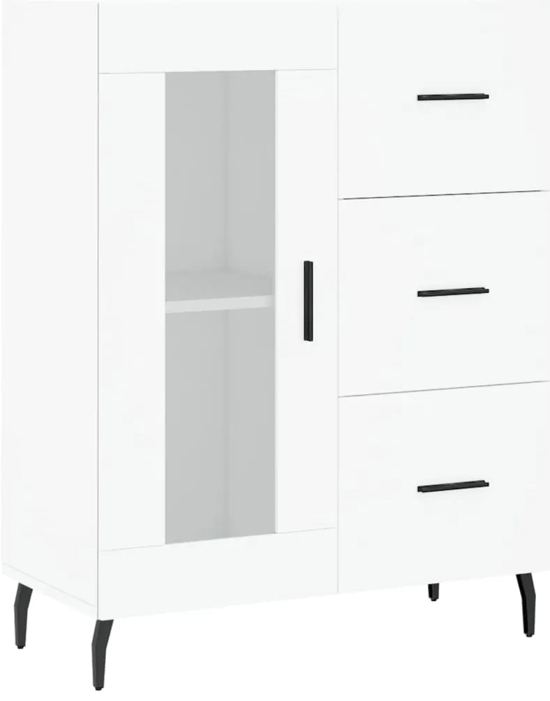 vidaXL Ντουλάπι Λευκό 69,5x34x180 εκ. από Επεξεργασμένο Ξύλο