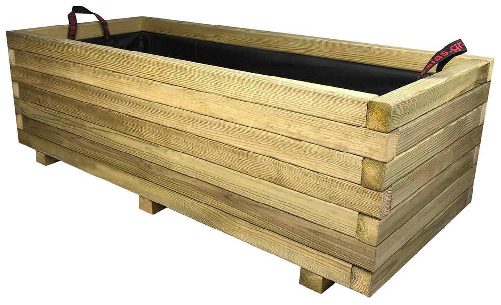 Tesias Ζαρντινιέρα Ξύλινη Παραλ/μη 110x50x36cm-Tesias  TES-106