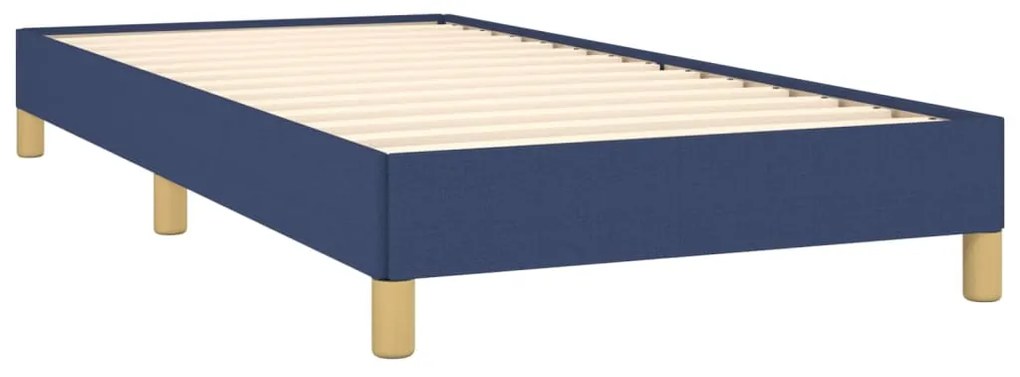 vidaXL Σκελετός Κρεβατιού Χωρίς Στρώμα Μπλε 100x200 εκ. Υφασμάτινο