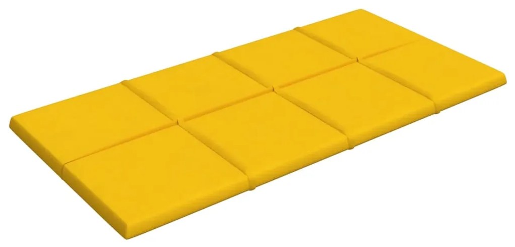 vidaXL Πάνελ Τοίχου 12 τεμ. Κίτρινος 60x30 εκ 2,16 μ² Βελούδο