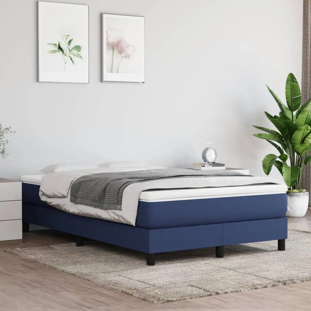 ΚΡΕΒΑΤΙ BOXSPRING ΜΕ ΣΤΡΩΜΑ ΜΠΛΕ 120X200 ΕΚ. ΥΦΑΣΜΑΤΙΝΟ 3144067