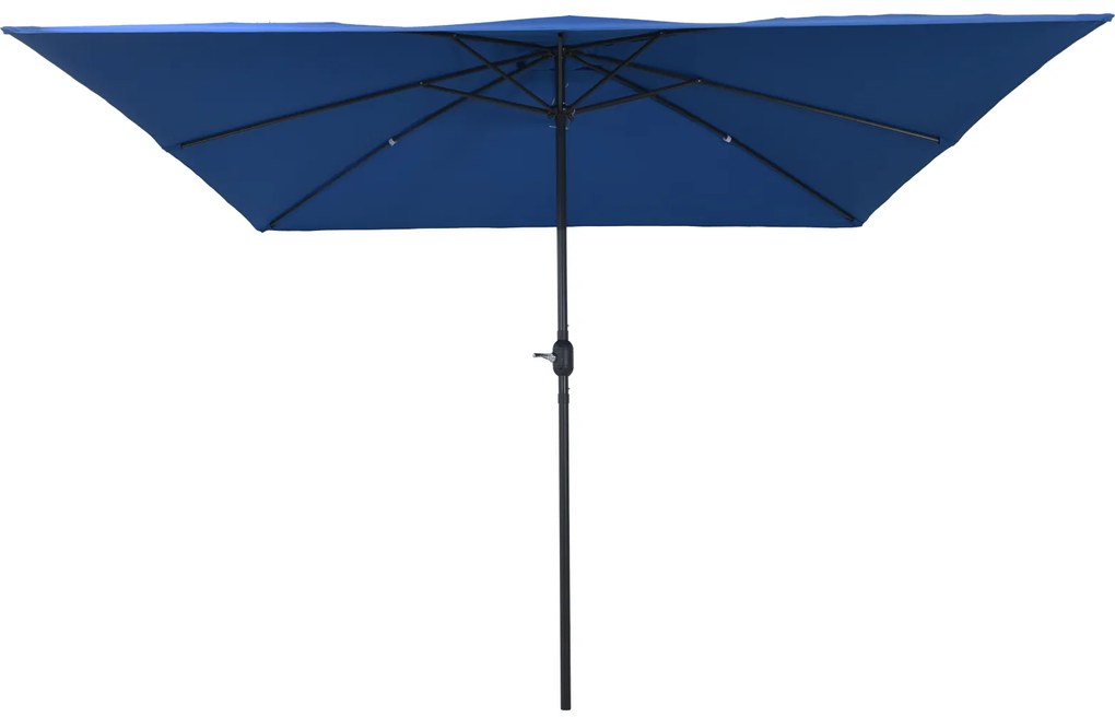 vidaXL Τετράγωνη Ομπρέλα Κήπου 295x245 εκ. Αζούρ Μπλε