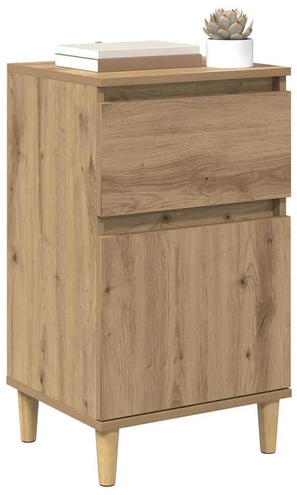vidaXL Κομοδίνο Artisan Oak 40 x 35 x 70 εκ. Επεξεργασμένο ξύλο