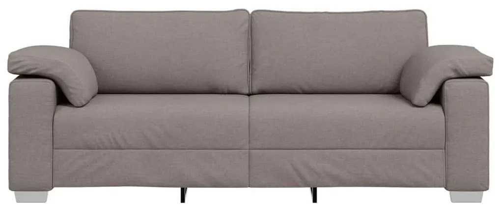 vidaXL Καναπές με μαξιλάρι Taupe 219 x 77 x 82 εκ ύφασμα