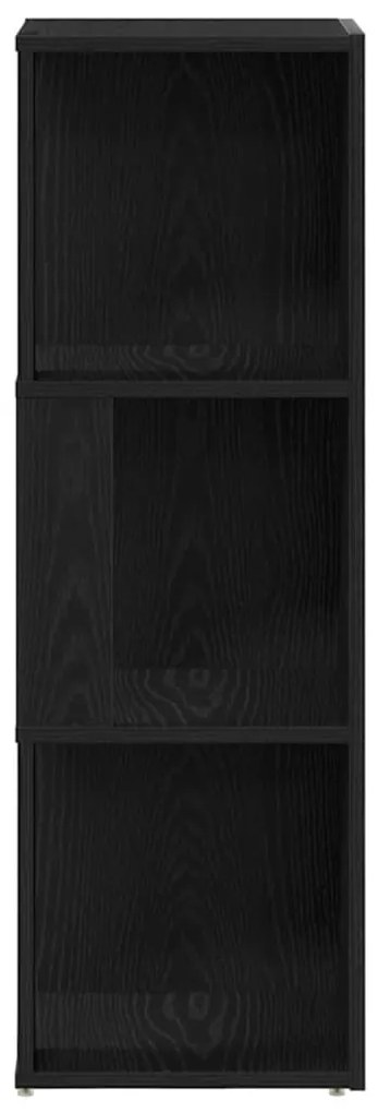 vidaXL Γωνιακά ράφια Μαύρη δρυς 33 x 33 x 100 cm Επεξεργασμένο ξύλο