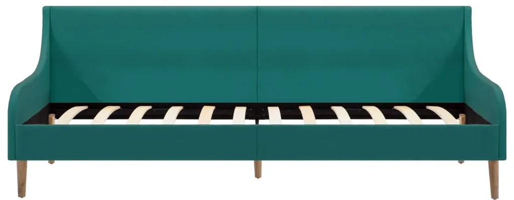 vidaXL Πλαίσιο Daybed Πράσινο Υφασμάτινο + Στρώμα Αφρού Μνήμης