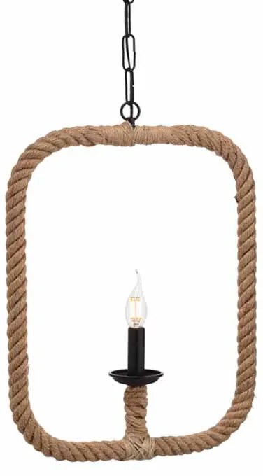 Φωτιστικό Οροφής Μονόφωτο Aca 563401PRT Rope