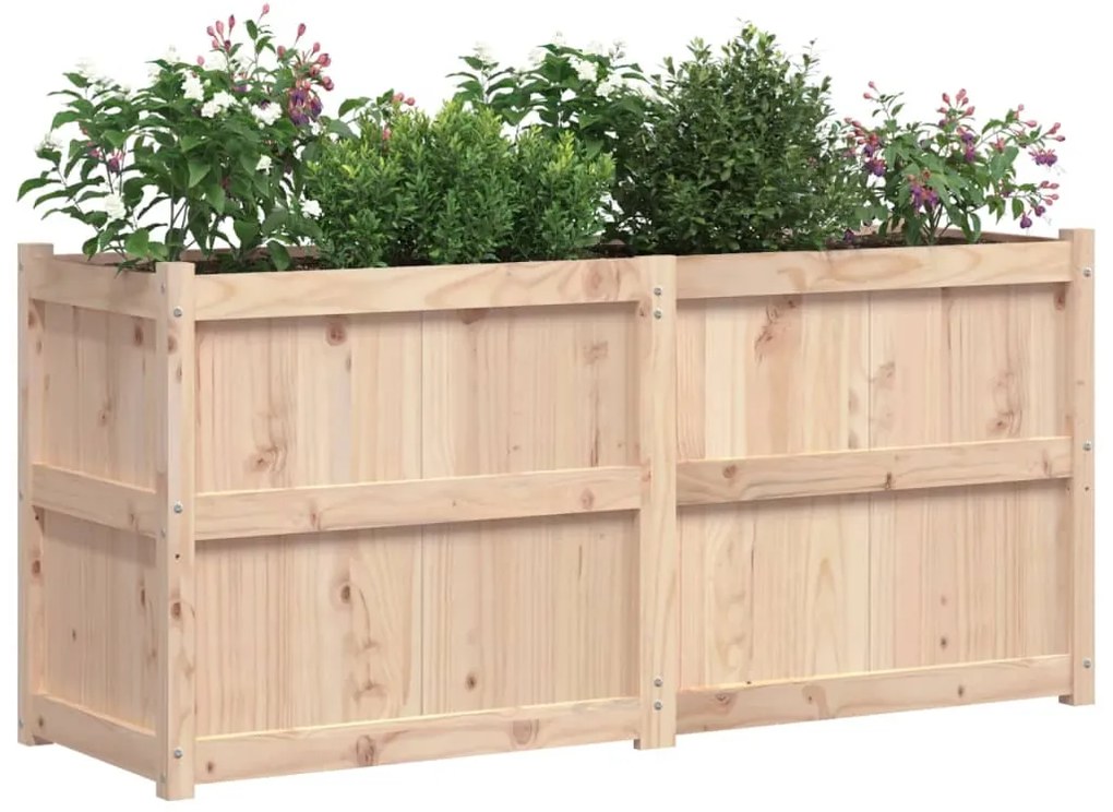 vidaXL Ζαρντινιέρα Κήπου 150 x 50 x 70 εκ. από Μασίφ Ξύλο Πεύκου