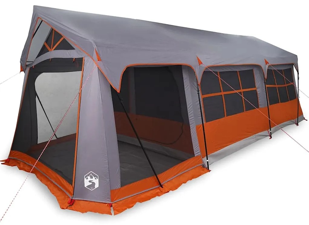 vidaXL Σκηνές Γκρι και πορτοκαλί 620 x 322 x 240 εκ Πολυεστέρας