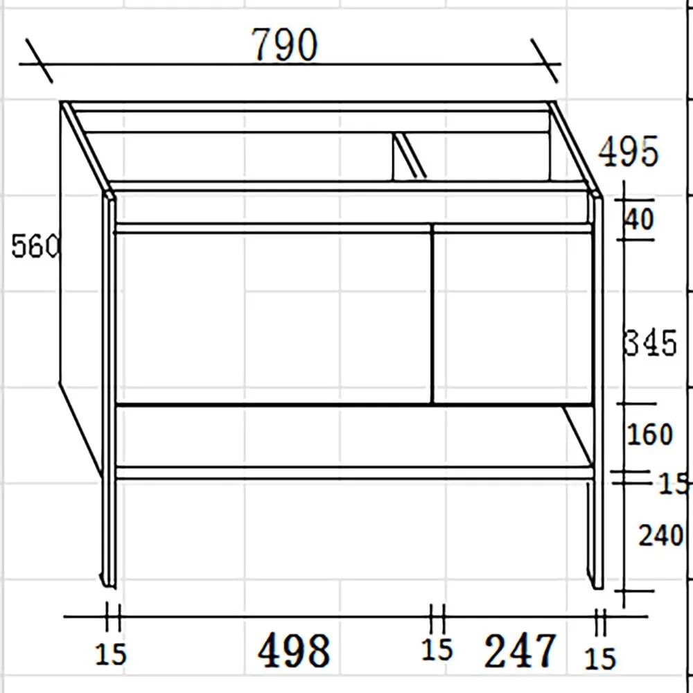 Σετ Επίπλου Mπάνιου ERIETE 80 Μπορντώ - Ανθρακί 80x50x170 εκ.