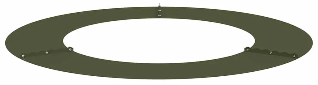 vidaXL Φλατ Δαχτυλίδια Δέντρων 5 pcs Λαδί Ø30 / 60 εκ. Ατσάλι