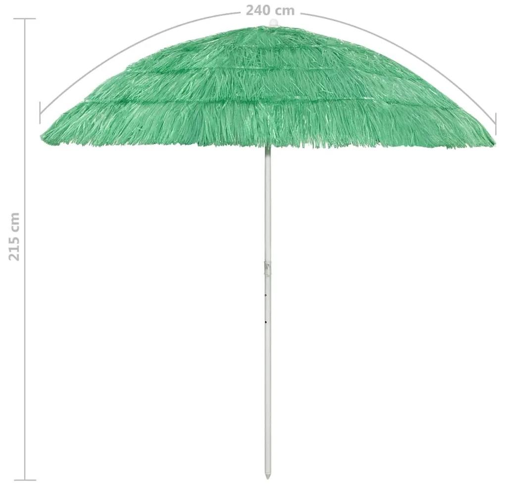Ομπρέλα Θαλάσσης Hawaii Πράσινη 240 εκ. - Πράσινο