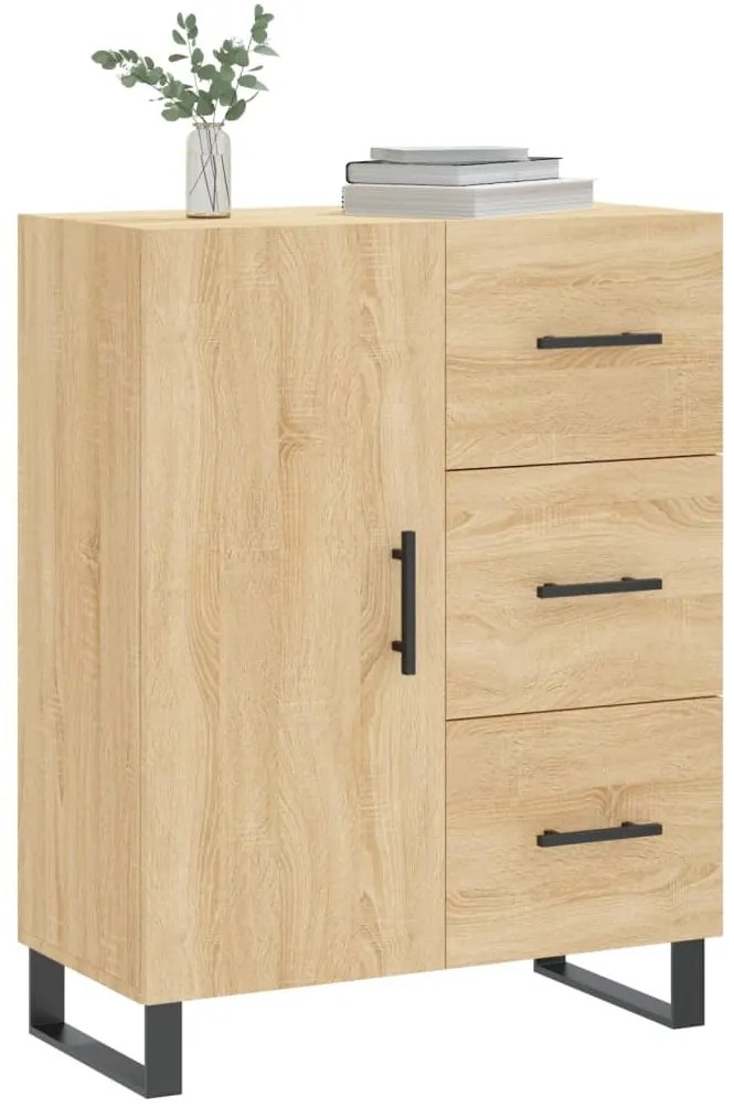 vidaXL Ντουλάπι Sonoma Δρυς 69,5 x 34 x 90 εκ. από Επεξεργασμένο Ξύλο