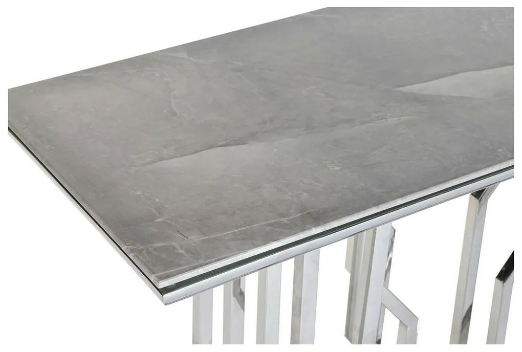 Έπιπλο Εισόδου DKD Home Decor Λευκό Ασημί 120 x 40 x 78 cm