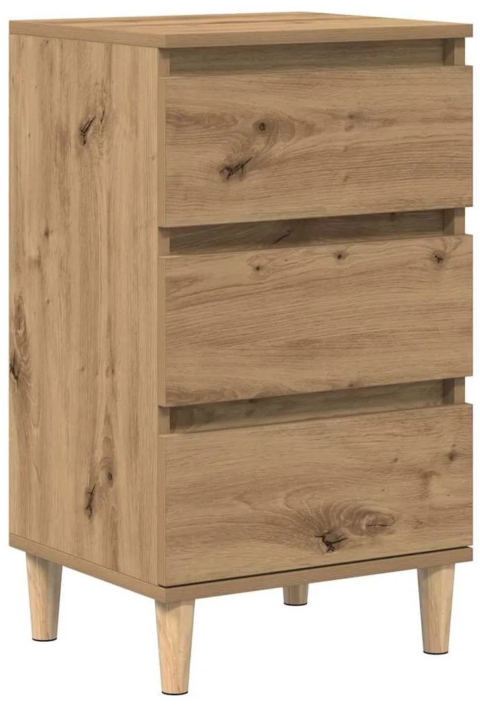 vidaXL Κομοδίνο artisan δρυς 40 x 35 x 70 εκ. Επεξεργασμένο ξύλο