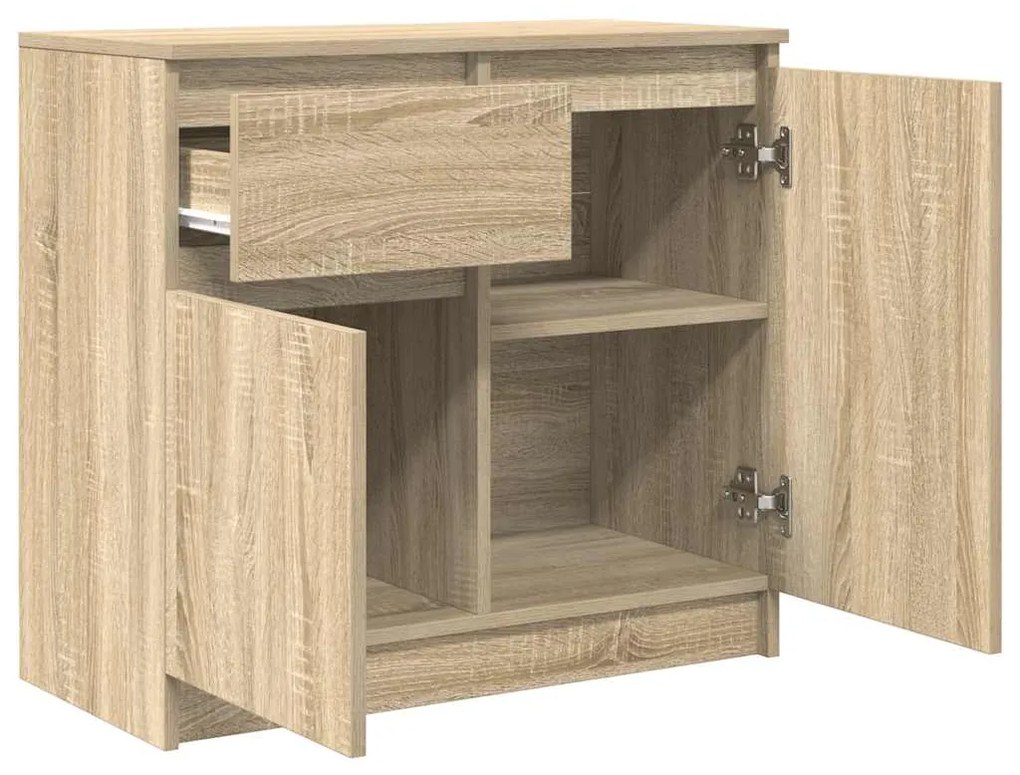 Συρταριέρα με Συρτάρια Sonoma Δρυς 71x35x65 εκ. από Επεξ. Ξύλο - Καφέ