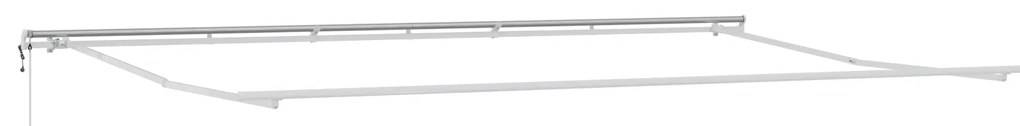 vidaXL Ανασυρόμενη τέντα Κίτρινο / γκρι / λευκό 600 x 350 εκ Πολύχρωμο