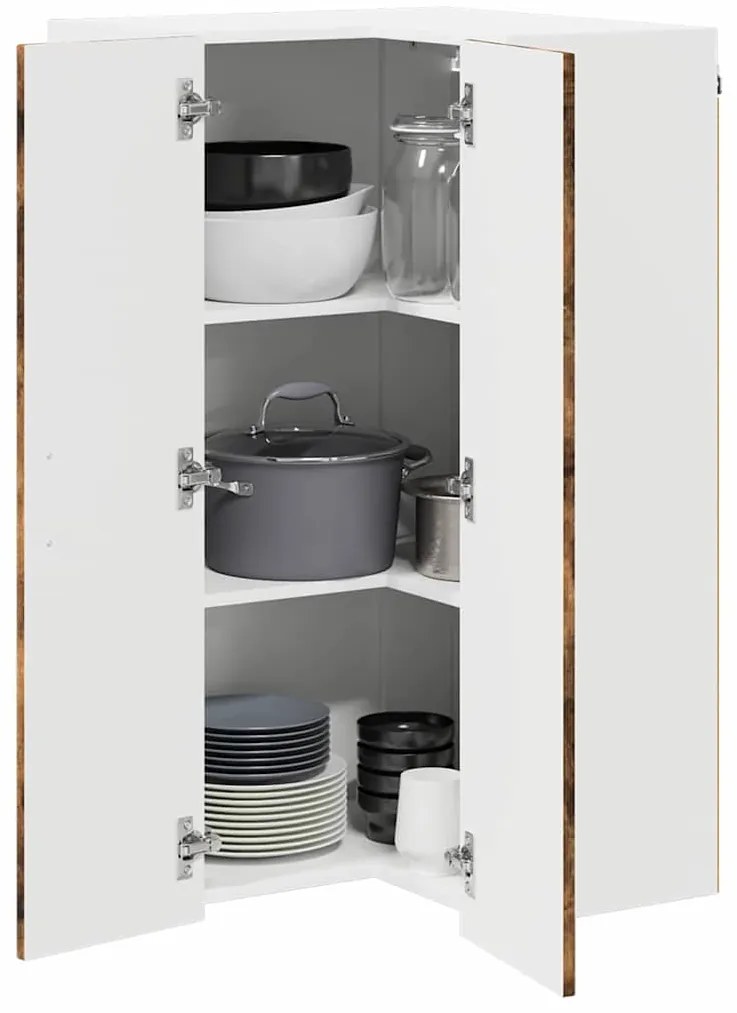 vidaXL Ντουλάπα Κουζίνας Καπνιστό Δρύς 57 x 57 x 100 εκ.