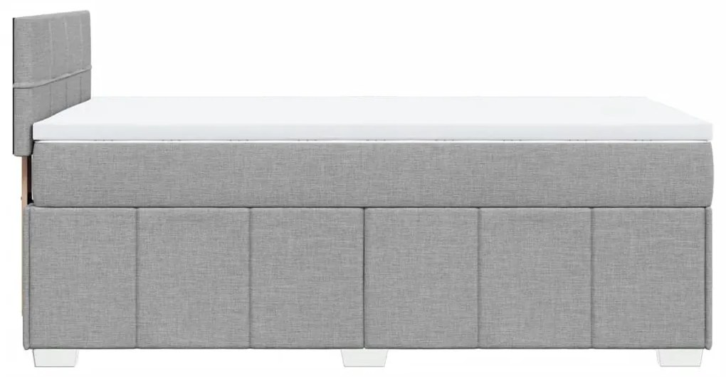 ΚΡΕΒΑΤΙ BOXSPRING ΜΕ ΣΤΡΩΜΑ ΑΝΟΙΧΤΟ ΓΚΡΙ 100X200 ΕΚ. ΥΦΑΣΜΑΤΙΝΟ 3289279