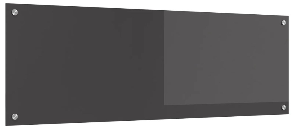 vidaXL Πλακάκι Κουζίνας Σκούρο Γκρι 120x40x0,6 εκ. Σκληρυμένο Γυαλί