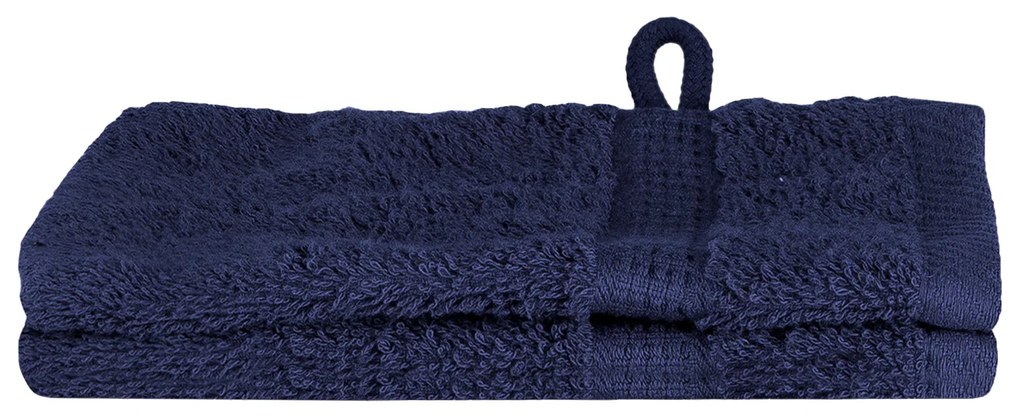 vidaXL Πετσέτες 2 pcs Ναυτικό μπλε 15 x 21 cm Βαμβάκι