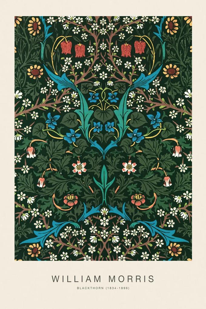 Εκτύπωση έργου τέχνης Blackthorn (Special Edition Classic Vintage Pattern) - William Morris, (26.7 x 40 cm)