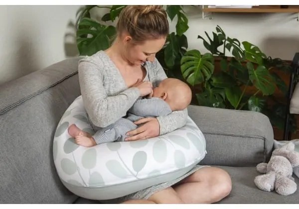 Μαξιλάρι θηλασμού “BUDDY LEAVES AQUA GREEN” Doomoo