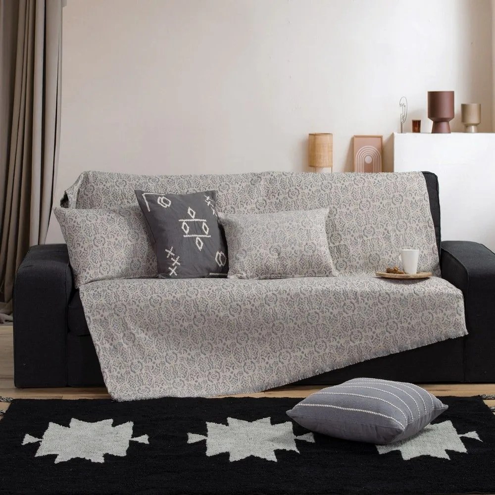 Ριχτάρι Wisely Grey Nef-Nef Three-Seater Βαμβάκι-Ακρυλικό