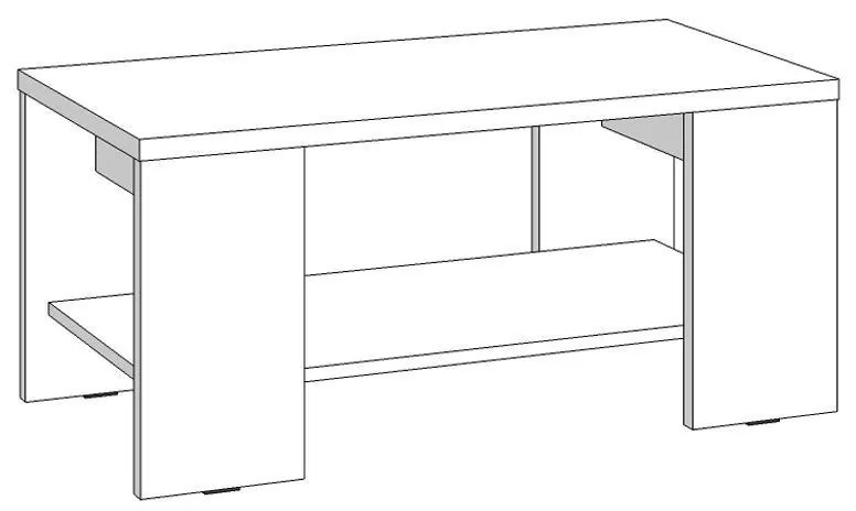 Τραπεζάκι Σαλονιού Union Sonoma Oak 90x50x41 εκ. 90x50x41 εκ.