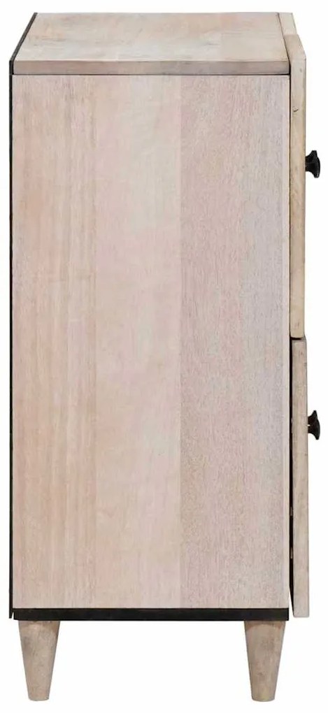 vidaXL Πλαϊνό γραφείο Λευκό 33.5 x 60 x 75 εκ