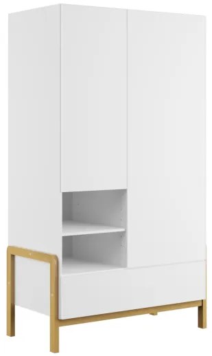 Ντουλάπα Victor Λευκή 180x94x55 εκατοστά