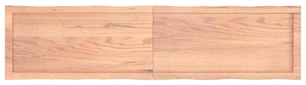 vidaXL Επιφ Τραπεζιού Αν Καφέ 160x40x(2-4)εκ.Ακατέργ. Μασίφ Ξύλο Δρυός