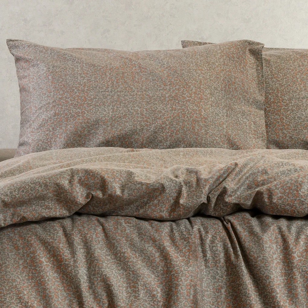 Ζεύγος Μαξιλαροθήκες Φανελένιες 53x72εκ. Keshia Grey Winter Line Melinen 20005115