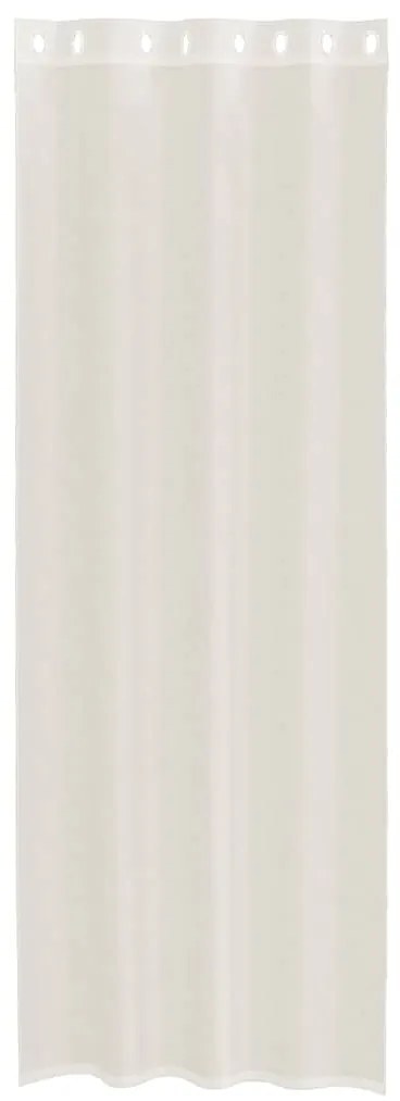 vidaXL Κουρτίνες Voile με ροδέλες 2 τεμάχια Κρεμ 140x260 εκ.