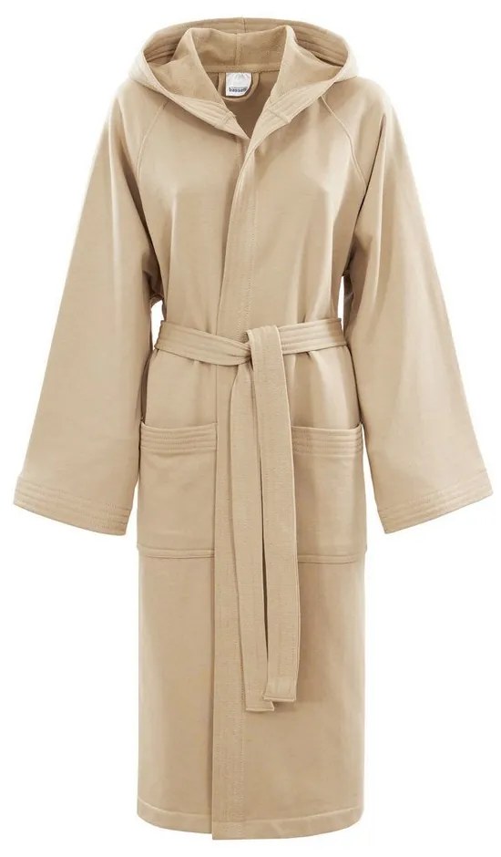 Μπουρνούζι Jersey Με Κουκούλα Beige Bassetti