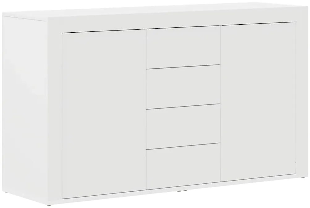 vidaXL Πλαϊνό γραφείο Λευκό 120 x 36 x 69 εκ Επεξεργασμένο ξύλο