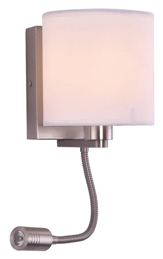 Φωτιστικό Τοίχου - Απλίκα SE 120-2A DEA WALL LAMP NICKEL MAT 1Δ3 - 51W - 100W,21W - 50W - 77-3558